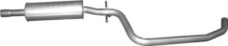 Глушитель алюм. сталь, средн. часть VW Touran 1.6i Polmostrow POLMOSTROW 30.164