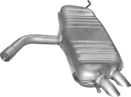 Глушитель алюм сталь, задн часть VW Golf V/ Golf V Plus 19 TDi POLMOSTROW 30615 (фото 1)