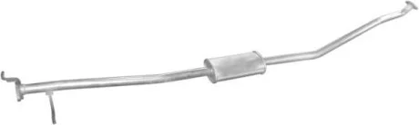Алюм глушник. сталь, середн. частина Kia Shuma 1.8i 16V 98-2002 (47.18) Polmostro POLMOSTROW 4718
