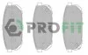 Колодки гальмівні дискові PROFIT 5000-1736 (фото 1)