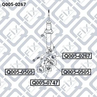 САЙЛЕНТБЛОК ЗАДН ЦАПФІ CHEVROLET EPICA (V250) 2007 Q-fix Q0050267