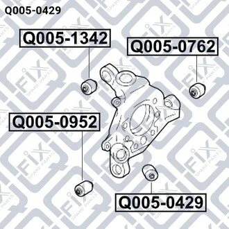 Сайлентблок Q-fix Q0050429