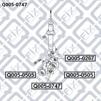 САЙЛЕНТБЛОК ЗАДН ЦАПФИ CHEVROLET EPICA (V200) 2003 Q-fix Q0050747