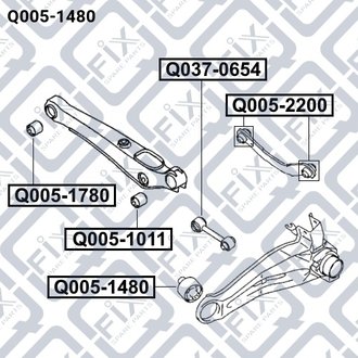 Сайлентблок Q-fix Q0051480