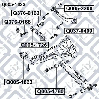 Сайлентблок заднего рычага Q-fix Q0051823