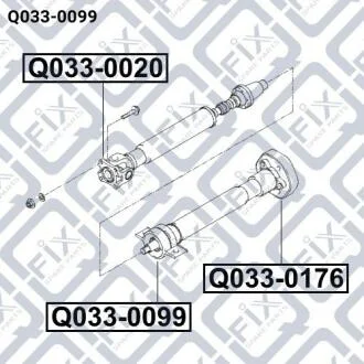 Підшипник підвісний карданного валу Q-fix Q0330099