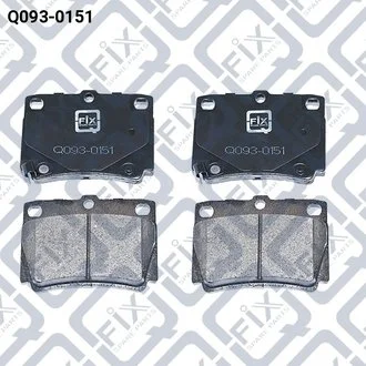 Колодки гальмівні дискові Q-fix Q0930151