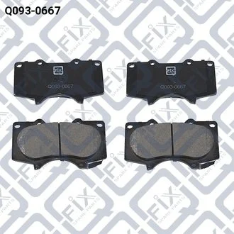 Комплект тормозных колодок передних. Q-fix Q0930667
