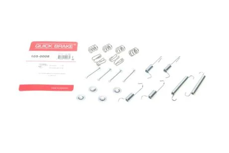 Ремкомплект барабанних гальм. колодок QUICK BRAKE 105-0008