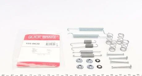 Ремкомплект барабанних гальм. колодок QUICK BRAKE 105-0630