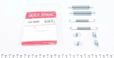 Ремкомплект барабанних гальм. колодок QUICK BRAKE 105-0662