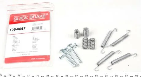 Ремкомплект барабанних гальм. колодок QUICK BRAKE 105-0667
