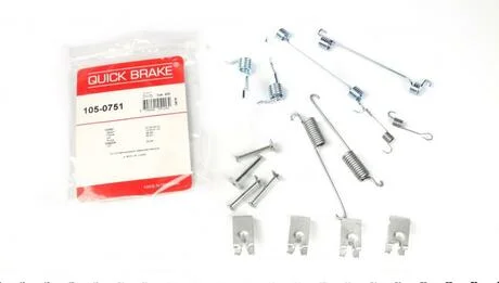 Ремкомплект барабанных тормозов. колодок QUICK BRAKE 105-0751