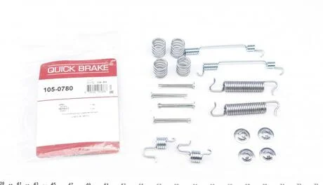 Ремкомплект барабанних гальм. колодок QUICK BRAKE 105-0780
