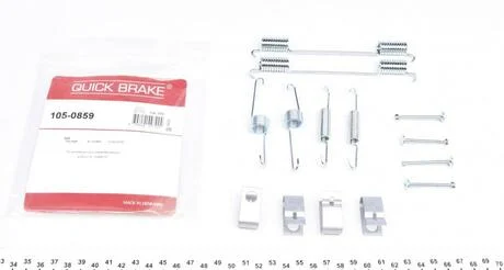 Комплект пружинок колодок стояночного гальма QUICK BRAKE 105-0859