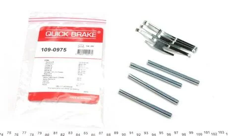 Ремкомплект дисковых тормозов. колодок QUICK BRAKE 109-0975