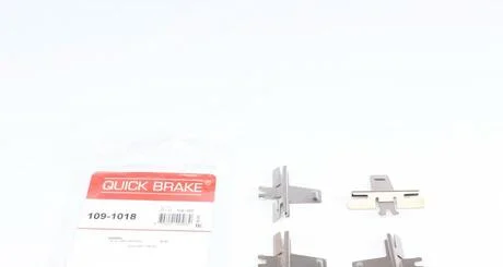 Фото комплект прижимних планок гальмівного супорту QUICK BRAKE 109-1018 Комплект прижимних планок гальмівного супорту QUICK BRAKE 109-1018