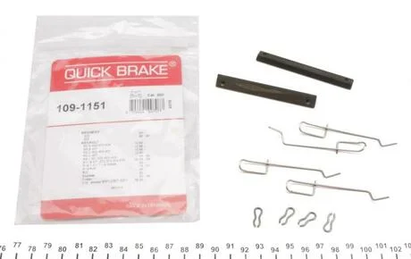 Ремкомплект дискових гальм. колодок QUICK BRAKE 109-1151