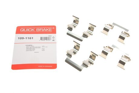 Ремкомплект дисковых тормозов. колодок QUICK BRAKE 109-1161 (фото 1)