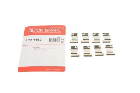 Ремкомплект дискових гальм. колодок QUICK BRAKE 109-1162