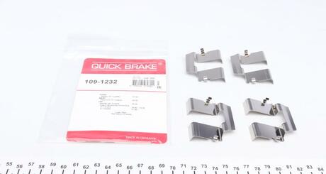 Ремкомплект дисковых тормозов. колодок QUICK BRAKE 109-1232 (фото 1)