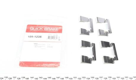 Ремкомплект дисковых тормозов. колодок QUICK BRAKE 109-1235