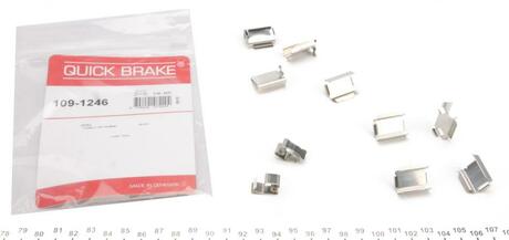 Ремкомплект дисковых тормозов. колодок QUICK BRAKE 109-1246 (фото 1)