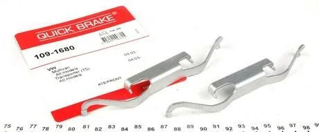 Ремкомплект дисковых тормозов. колодок QUICK BRAKE 109-1680