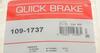 Ремкомплект дисковых тормозов. колодок QUICK BRAKE 109-1737 (фото 4)