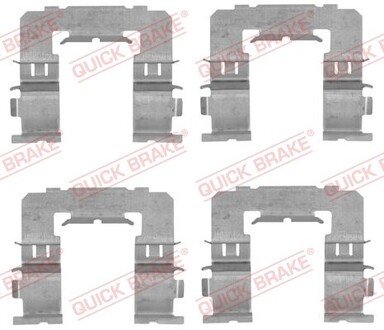 Комплект прижимних планок гальмівного супорту QUICK BRAKE 109-1742 (фото 1)