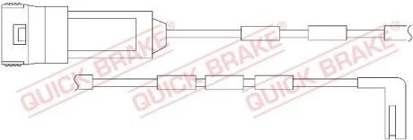 WS 0193 A Датчик зносу гальмівних коло QUICK BRAKE WS0193A