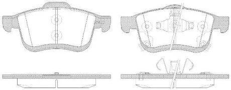 Фото 1 - колодки гальмівні дискові REMSA 1183.42 Колодки гальмівні дискові REMSA 1183.42 (фото 1)