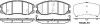 Колодка торм. диск. CHEVROLET CAPTIVA передн. REMSA 1261.12 (фото 3)
