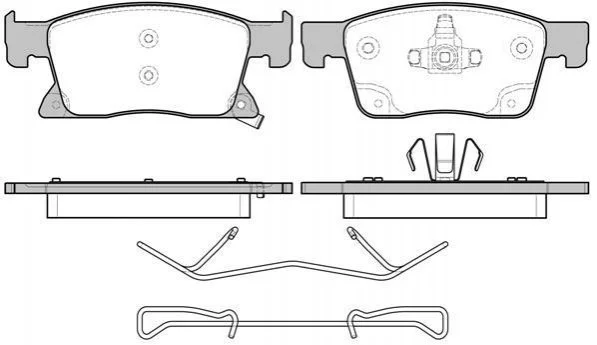 Тормозные колодки передние (19.9) Opel -Astra K 2015- REMSA 1679.02 (фото 1)