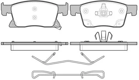 Тормозные колодки передние (19.9) Opel -Astra K 2015- REMSA 1679.02