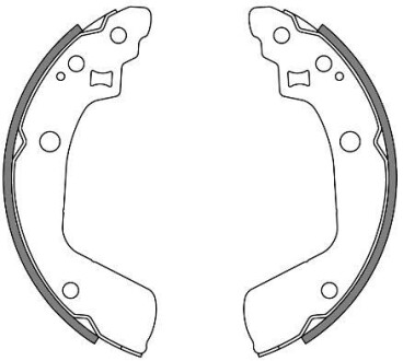 Колодки гальмівні барабанні REMSA 4241.00