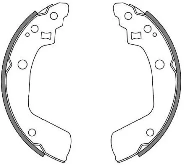 Колодки гальмівні барабанні REMSA 4241.00
