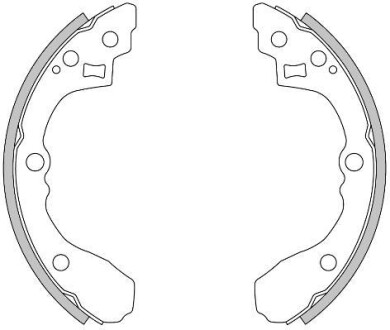 Колодки гальмівні барабанні REMSA 4275.00