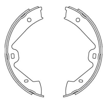 Колодки гальмівні барабанні REMSA 4675.00