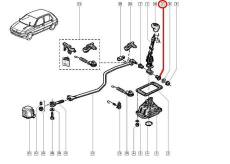 Втулка кулисы КПП Kangoo/Megane I/Scenic I/Clio I/II 96- RENAULT 7700732903