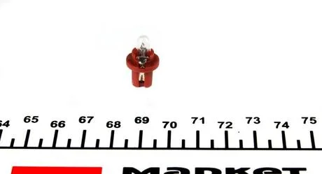 Автолампа BAX BX8, 5d 1,2 W прозора Ring R508TBR
