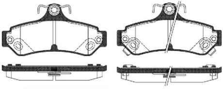 Гальмівні колодки, комплект. ROADHOUSE 2128512