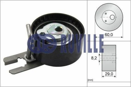 Натягувач ременя Peugeot/Citroen/Fiat/Lancia RU55953 RUVILLE 55953