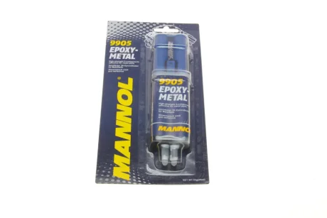 Клей двухкомпонентный для металлических деталей MANNOL Epoxy-Metall(двойной шприц), 30г. SCT / Mannol 9905