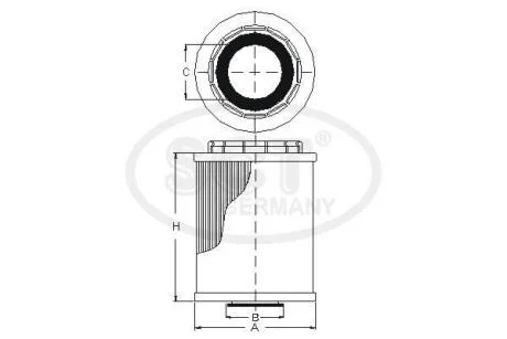 Фільтр оливний SCT / Mannol SH4033P