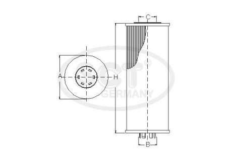 Фильтр масляный OPEL Tigra Twin-Top 1.4 16V (04-) SCT SCT / Mannol SH 446 P