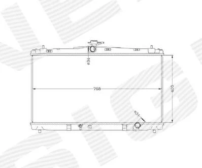 Радиатор TOYOTA CAMRY (XV50), 12 - 14 Signeda RA37192A (фото 1)