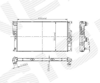 Радиатор BMW 1 (F20/F21), 08.11 - 06.15 Signeda RA60815Q (фото 1)