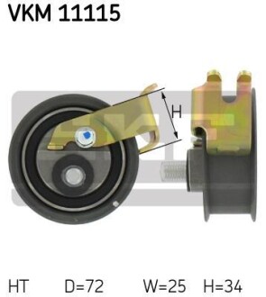 Ролик модуля натягувача ременя SKF VKM 11115 (фото 1)