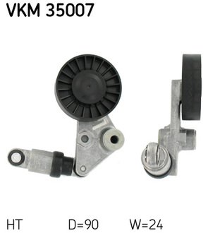 Натяжитель ремня CHEVROLET/OPEL/SAAB Astra/Frontera/Vectra/Zafira/9-3/9-5 "2,0/2,2L "95>> SKF VKM35007